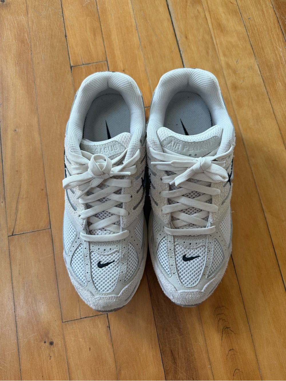 Nike Air Pegasus Athletic Shoes - White/Cream/Black